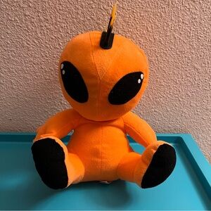 A&A Global Punk Plush Alien Doll Orange Spiked Hair Mohawk Stuffed Toy 13" 2015